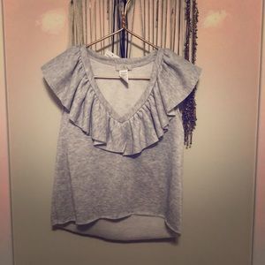 Crop top Ruffle shirt